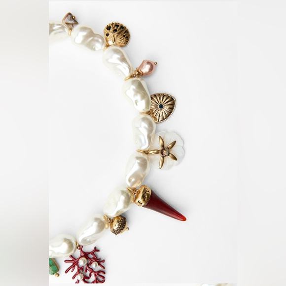ZARA PEARL CHARMS NECKLACE - Picture 3 of 9